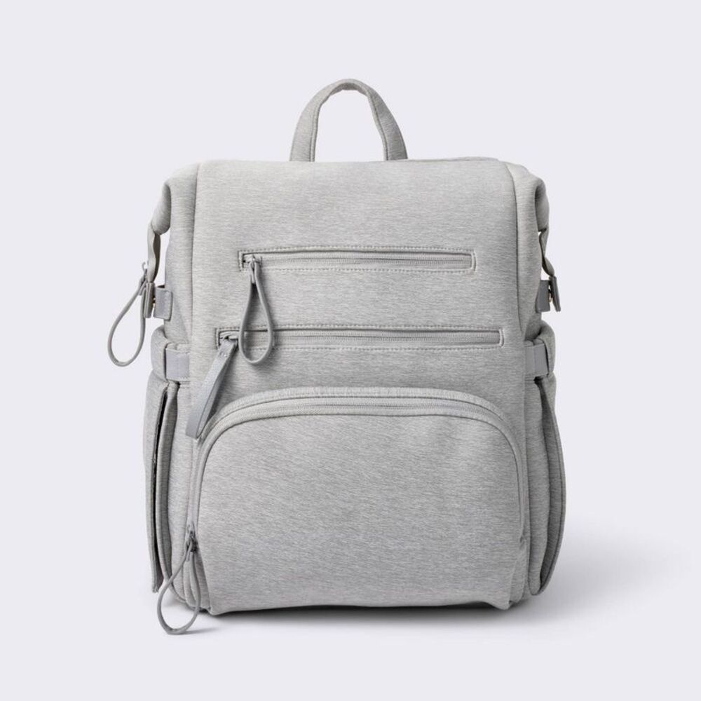 Cloud Island - Boxy Diaper Backpack - Gray - Cloud Island Gray